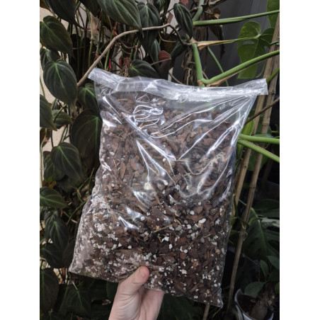 Mélange substrat de rempotage orchidée phalaenopsis, dendrobium, zygopetalum, cambria, odontoglossum