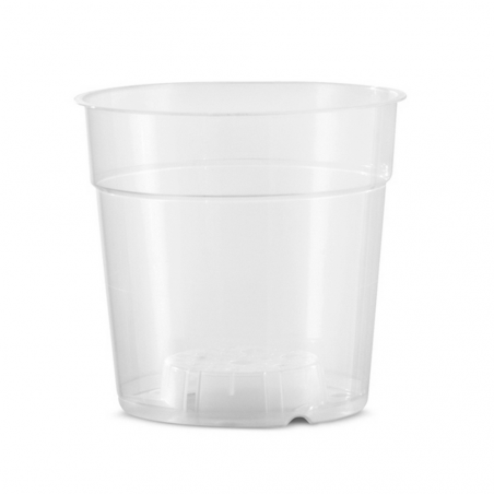 Pot rond transparent
